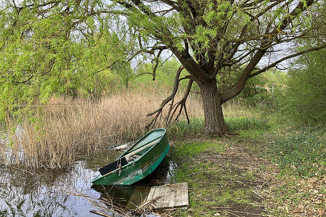 Abgesoffenes Boot in der Blauen Adria