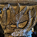 canterbury cathedral (22) mid c12 capital in the crypt