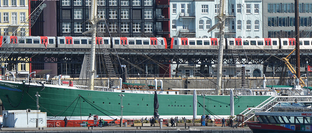 Hamburger Hafen: Museumsschiff Rickmer Rickmers