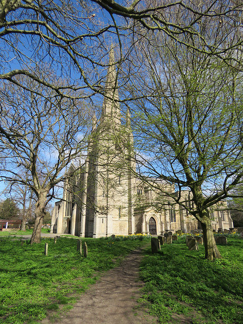 spalding church, lincs (1) c13 c14 tower andspire