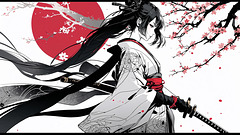 Tomoe Gozen |  Hommage | Die tödliche Anmut einer Kirschblüte.