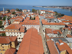 En haut du campanile de la cathédrale :  vers l'ouest.