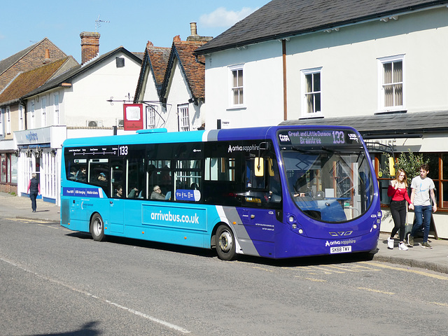 P1000670 Arriva 4324 (SK68 TWV) in Great Dunmow - 24 Mar 2019