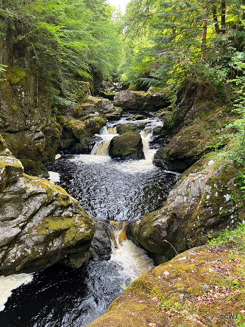 Waterfalls by the track