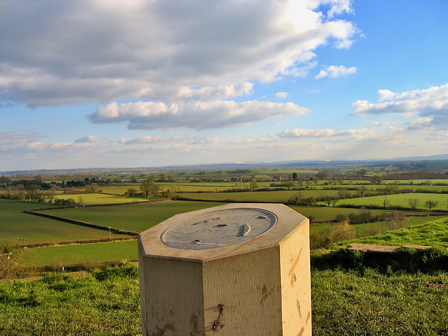 Topograph in the Churchyard of St Mary the Virgin at Hanbury