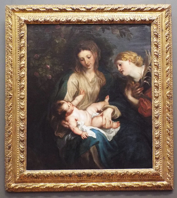 Virgin and Child with St. Catherine of Alexandria by Van Dyck in the Metropolitan Museum of Art, January 2023