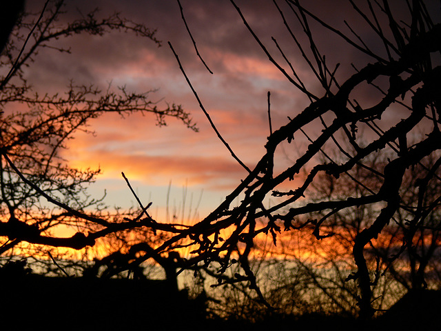 farbenfroher Sonnenuntergang