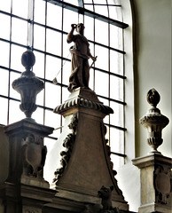 st mary abchurch london c17 tomb of sir patience ward +1696 attib to thomas cartwright snr