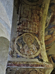 canterbury cathedral (17)mid c12 wall paintings in st gabriel's chapel in the crypt