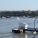 Carolabrücke und Hochwasser, Dresden