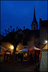 Mittelaltermarkt im Hof des Klosters St. Georgen in Stein am Rhein