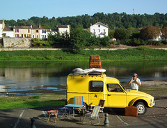 Camping sauvage en bord de Dordogne