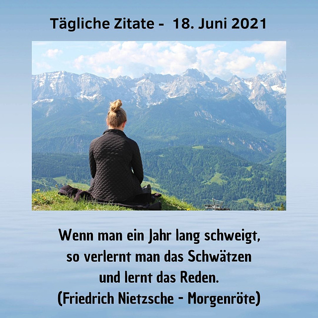 Tägliche Zitate - 18. Juni 2021