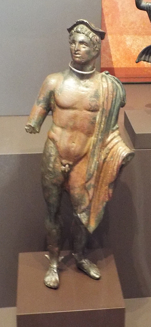 Bronze Mercury in the Archaeological Museum of Madrid, October 2022