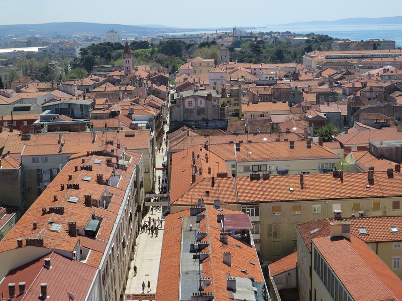 En haut du campanile de la cathédrale :  vers l'est.