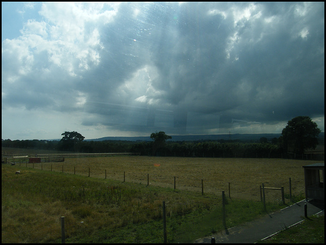 clouds rising over Dartmoor