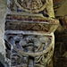 canterbury cathedral (15)mid c12 lion capital in st gabriel's chapel in the crypt