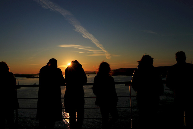 #28 - digipic - Sunset Silhouette in Oslo Fjord - 12̊ 4points