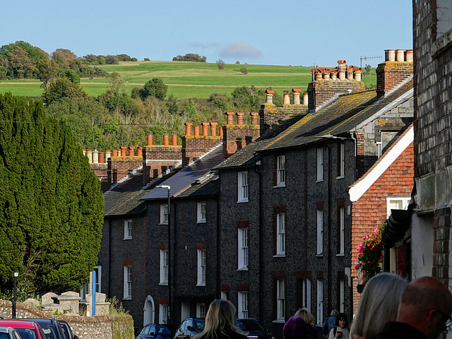 A handsome terrace, and the South Downs