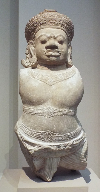 Guardian Deity from Cambodia in the Metropolitan Museum of Art, August 2023