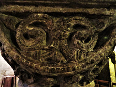 canterbury cathedral (13)green man mid c12 crypt capital