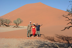 Namibia, My Friends at the Dune No39 in the  Sossusvlei National Park