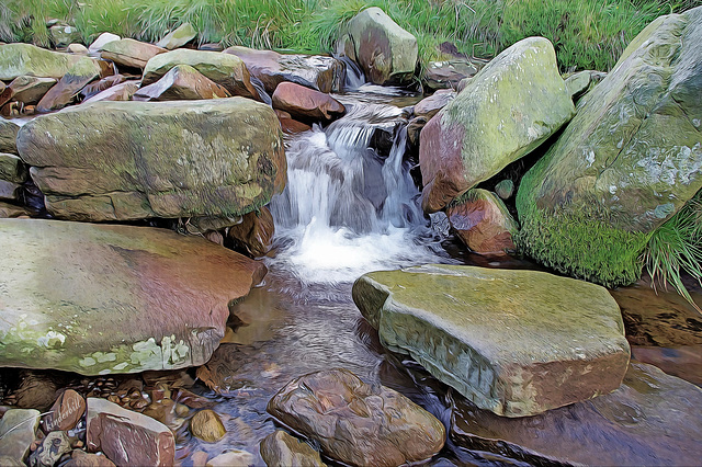 Crowden Clough   /   Kinder Scout