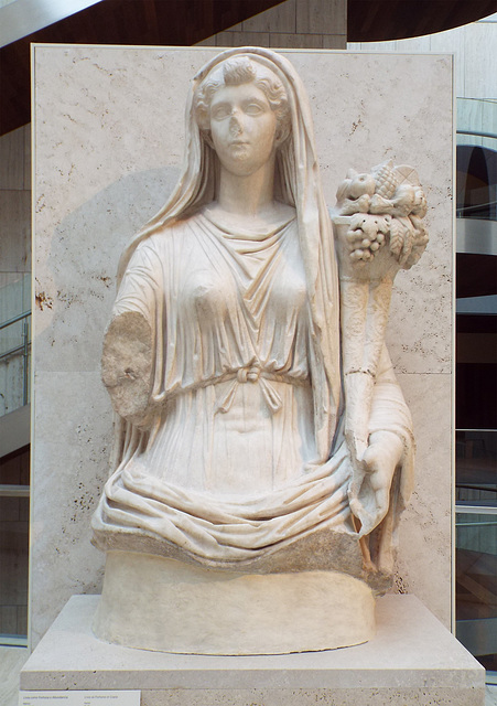 Livia as Fortuna from Iponuba in the Archaeological Museum of Madrid, October 2022