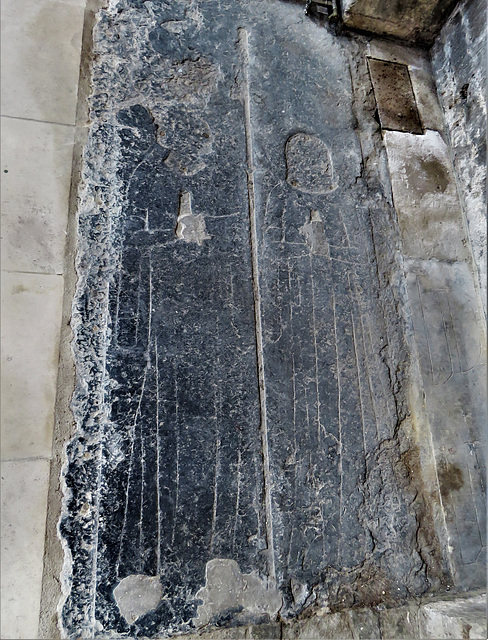 boston church,lincs (14) c14 incised tomb slabs with indends for details in brass
