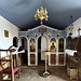 Interior of a little church.