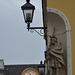 Linz, Hauptplatz, Corner Statue