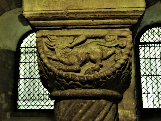 canterbury cathedral (10)mid c12 crypt capital