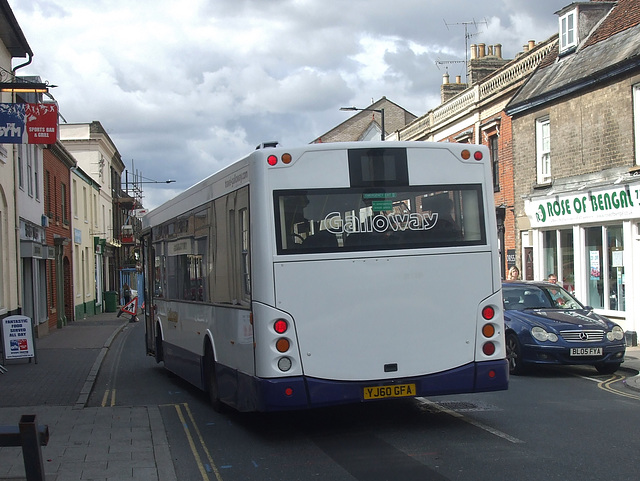 Galloway 331 (YJ60 GFA) in Bury St. Edmunds - 14 Sep 2018 (DSCF4871)