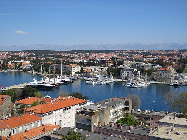 En haut du campanile de la cathédrale :  vers le nord-ouest.