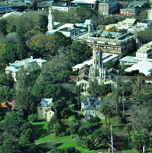 Albert Park, University Clock Tower and St. Andrews Presbyterian Church