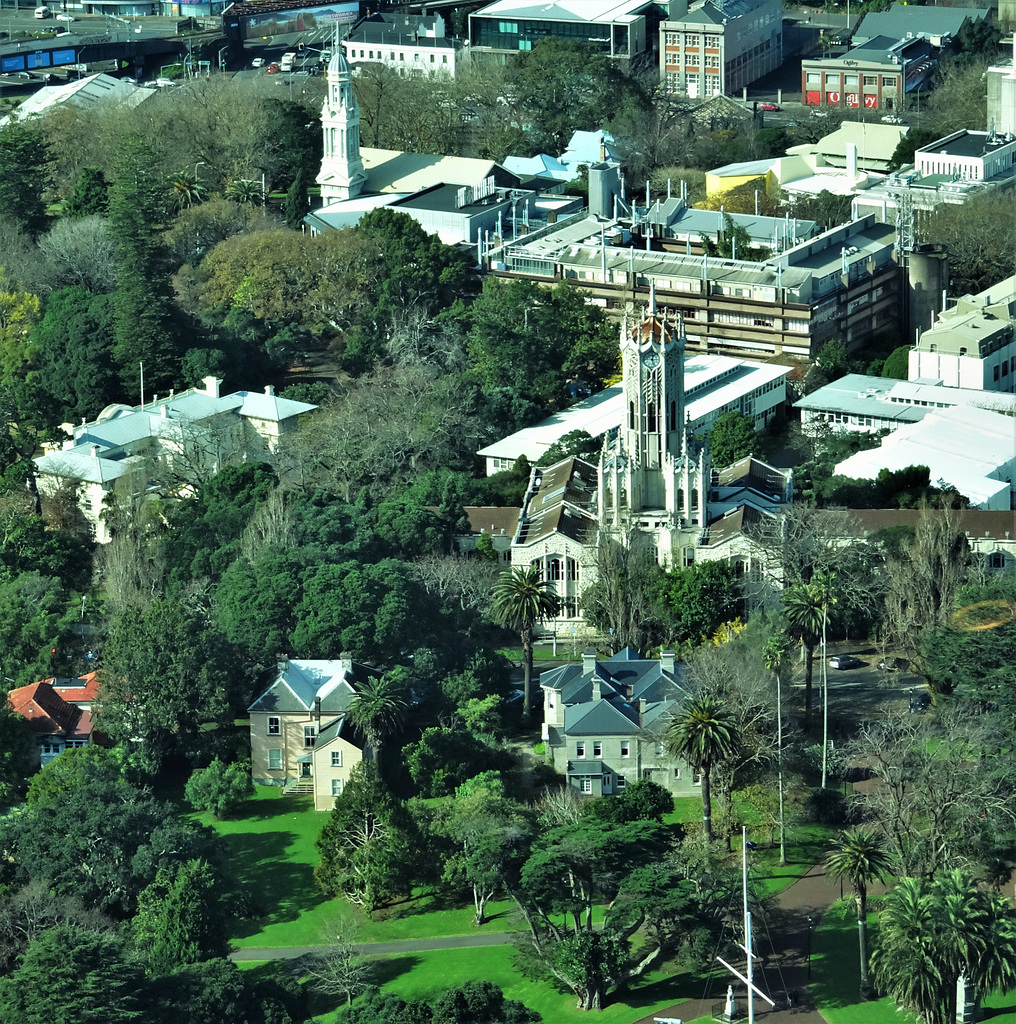 Albert Park, University Clock Tower and St. Andrews Presbyterian Church