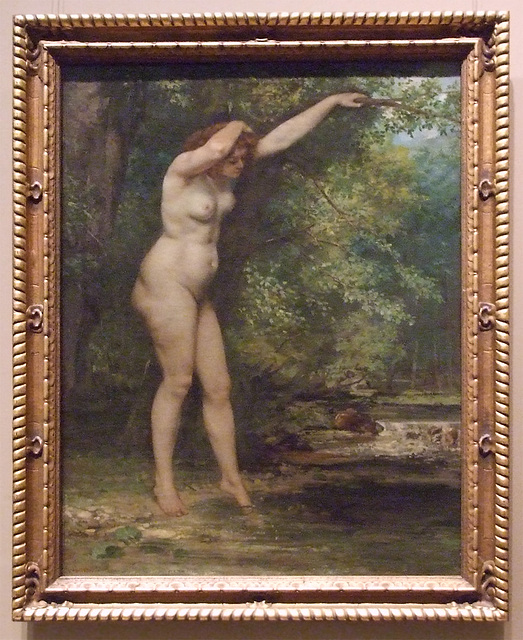 Young Bather by Courbet in the Metropolitan Museum of Art, May 2011