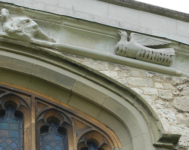 Recent  restoration work, Toddington Church, Bedfordshire