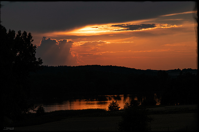 Sonnenuntergang im Waldviertel