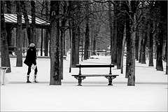 Le Jardin du Luxembourg enneigé 5/7-février 2010