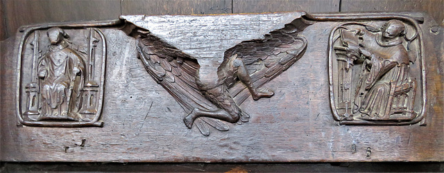 boston church,lincs (21)c14 misericord cleric angel