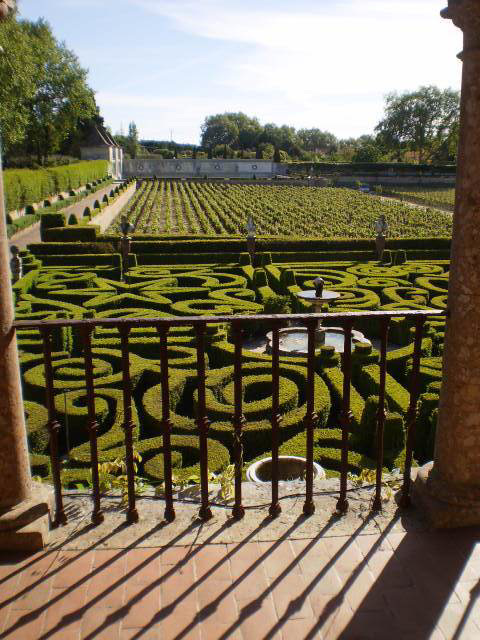 View from balcony of Bacalhôa Palace.