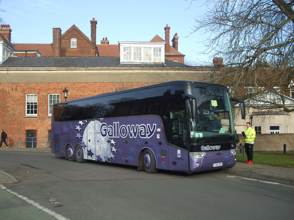 Galloway 327 (YJ14 CEX) in Bury St. Edmunds - 25 Nov 2017 (DSCF0375)