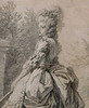 Detail of Marie Antoinette in a Park by Vigee-LeBrun in the Metropolitan Museum of Art, January 2020
