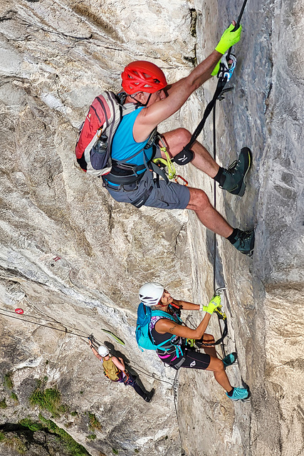 Via Ferrata 'Reintaler See' (last photo)