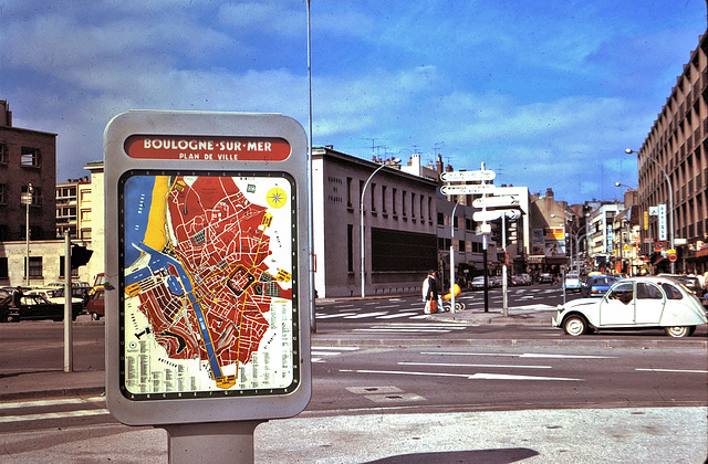 Boulogne-sur-Mer (62) 25 juin 1975. (Diapositive numérisée).