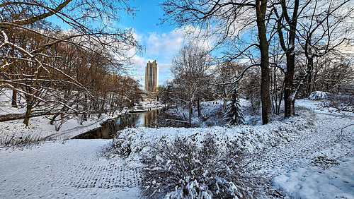 Winterlandschaft in Planten + Blomen