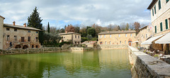 Italy, Bagno Vignoni Thermal Pool