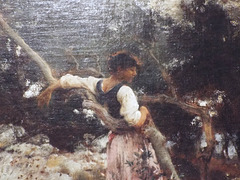 Detail of A Capriote by Sargent in the Boston Museum of Fine Arts, January 2018