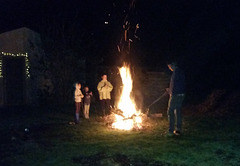 winter bonfire with Brennemans